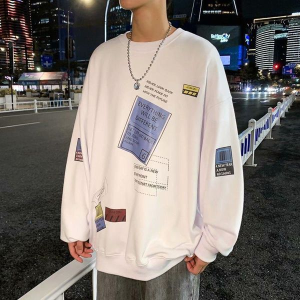 men's hoodies & sweatshirts qiwn printed sweater loose long-sleeved autumn casual men oversized crewneck sweatshirt, Black
men's hoodies & sweatshirts qiwn printed sweater loose long-sleeved autumn casual men oversized crewneck sweatshirt, Black