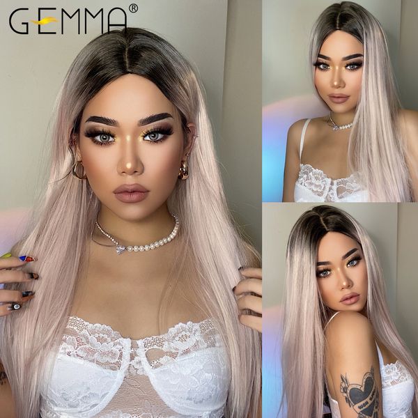 cosplay wig long straight ombre black light pink gray synthetic wigs for women natural middle part wig party fake hair
cosplay wig long straight ombre black light pink gray synthetic wigs for women natural middle part wig party fake hair