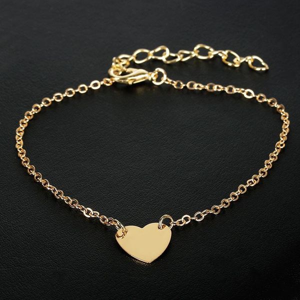 charm bracelets fashion simple chain peach heart bracelet anklet gold ladies stainless steel gift support wholesale, Golden;silver
charm bracelets fashion simple chain peach heart bracelet anklet gold ladies stainless steel gift support wholesale, Golden;silver