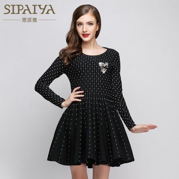 casual dresses scarlepaiya early autumn women's european small fragrant temperament dress elastic knitted sweater, Black;gray
casual dresses scarlepaiya early autumn women's european small fragrant temperament dress elastic knitted sweater, Black;gray