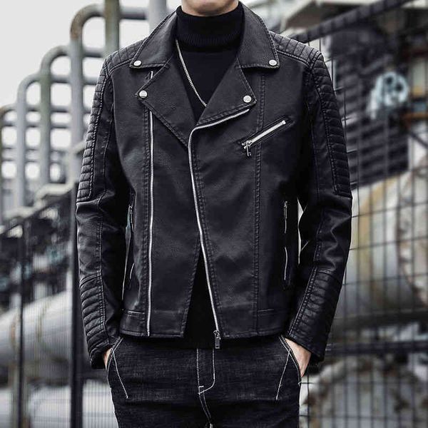 men's pu leather motorcycle et, lapel dign, thick, thin, windproof, zipper, hip-hop clothing, spring and autumn, Black
men's pu leather motorcycle et, lapel dign, thick, thin, windproof, zipper, hip-hop clothing, spring and autumn, Black