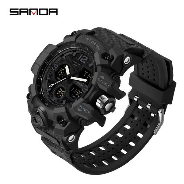 wristwatches sanda fashion sport military men's wrist watch digital quartz dual display watches waterproof casual for male g style, Slivery;brown
wristwatches sanda fashion sport military men's wrist watch digital quartz dual display watches waterproof casual for male g style, Slivery;brown
