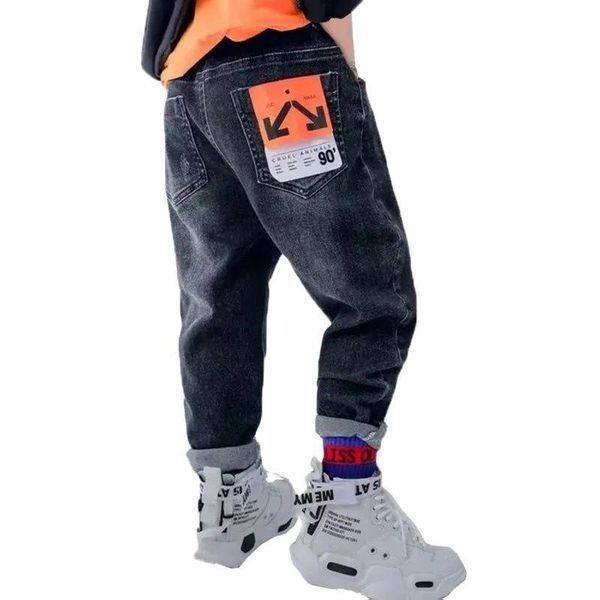jeans spring autumn for boys 2021 korean version fashion loose handsome elasticity denim trousers casual children's clothing, Blue
jeans spring autumn for boys 2021 korean version fashion loose handsome elasticity denim trousers casual children's clothing, Blue