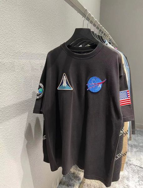 paris joint name na t shirt series astronaut badge high density embroidery logo back letter xs-l, White
paris joint name na t shirt series astronaut badge high density embroidery logo back letter xs-l, White