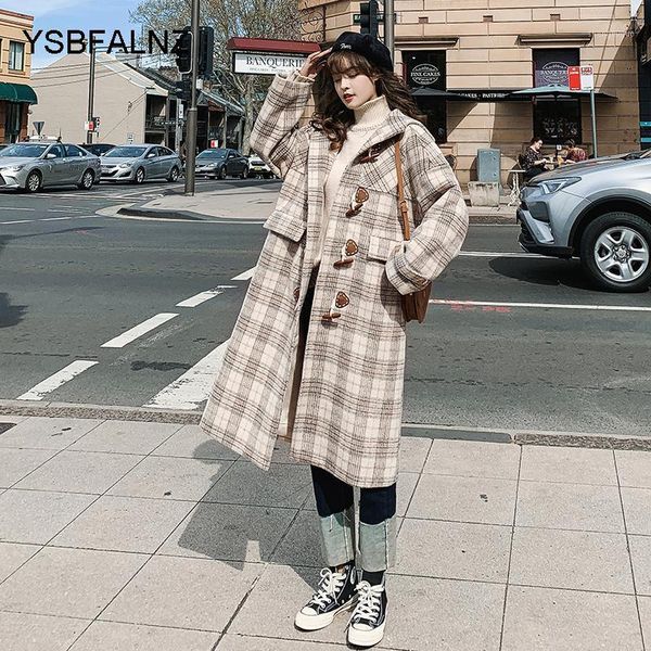 abrigos para mujer 2021 woolen coat female hooded horn button vintage classic plaid straight mid-length winter womens jackets women's w, Black
abrigos para mujer 2021 woolen coat female hooded horn button vintage classic plaid straight mid-length winter womens jackets women's w, Black