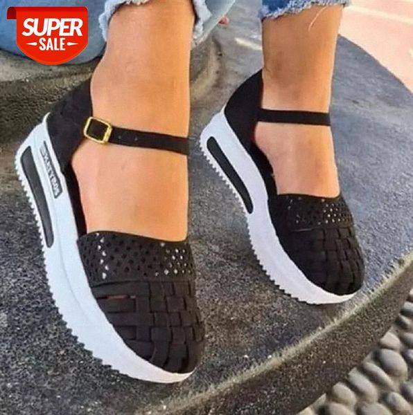 large size european and american buckle woven wedge with round toe casual sandals women #k123, Black
large size european and american buckle woven wedge with round toe casual sandals women #k123, Black