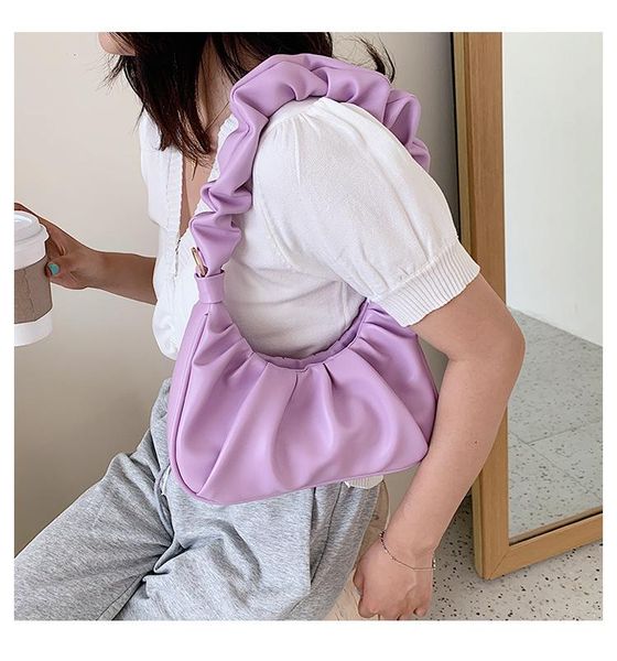 women ladies elegant retro shoulder bag cloud hobo handbag with ruched design for party wedding dating solid waist bags
women ladies elegant retro shoulder bag cloud hobo handbag with ruched design for party wedding dating solid waist bags