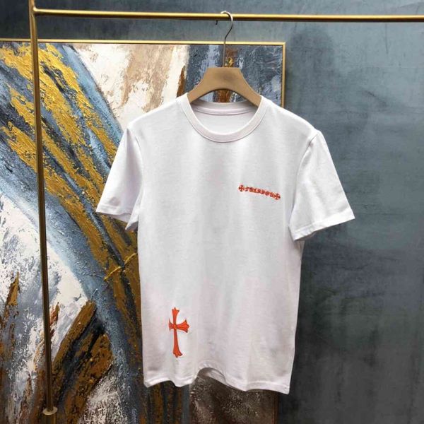 crosin summer ch cro short sleeve men's fashion brand loose t-shirt cross sanskrit skin embroidery, White
crosin summer ch cro short sleeve men's fashion brand loose t-shirt cross sanskrit skin embroidery, White