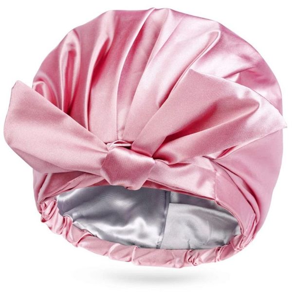 beanie/skull caps shower cap in emulation silk hat for bathing women with bowknot hair style keeping elastic band fixing, Blue;gray
beanie/skull caps shower cap in emulation silk hat for bathing women with bowknot hair style keeping elastic band fixing, Blue;gray
