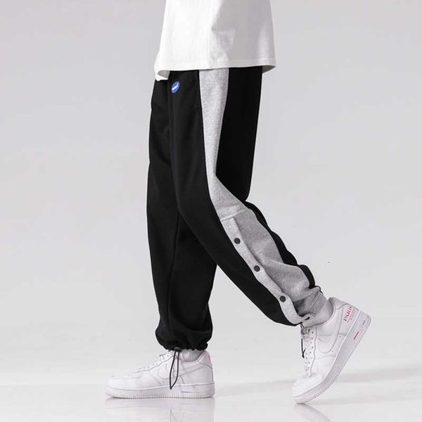 men's pants spring summer black grey sweatpants men side button joggers baggy trousers male sportswear track 1ghg
men's pants spring summer black grey sweatpants men side button joggers baggy trousers male sportswear track 1ghg