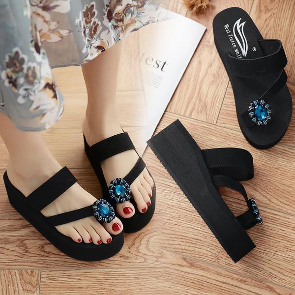 slippers 2021 summer string bead toe ring hollow women luxury crystal muffins shoes casual slingback platform flip flops, Black
slippers 2021 summer string bead toe ring hollow women luxury crystal muffins shoes casual slingback platform flip flops, Black