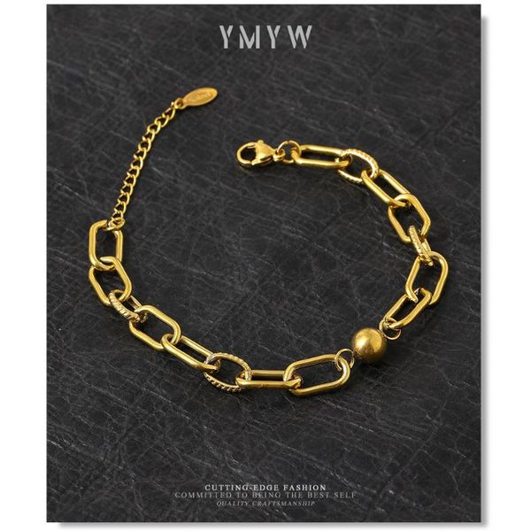 charm bracelets ymyw stainless steel chain bracelet minimalist gold color metal 18 k waterproof women accessories bijoux femme gift, Golden;silver
charm bracelets ymyw stainless steel chain bracelet minimalist gold color metal 18 k waterproof women accessories bijoux femme gift, Golden;silver