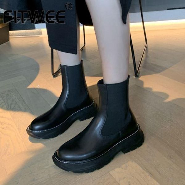 boots fitwee woman winter genuine leather mixed color ankle fashion usual shoes size 33-40, Black
boots fitwee woman winter genuine leather mixed color ankle fashion usual shoes size 33-40, Black