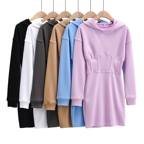 casual dresses women solid sweatshirt dress hood long sleeve females tunic mini vestidos de mujer 2021, Black;gray
casual dresses women solid sweatshirt dress hood long sleeve females tunic mini vestidos de mujer 2021, Black;gray