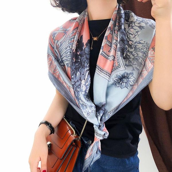 scarves brand 100% silk scarf women floral print satin bandana long shawls wraps winter warm neck pashmina lady muslim hijab, Blue;gray
scarves brand 100% silk scarf women floral print satin bandana long shawls wraps winter warm neck pashmina lady muslim hijab, Blue;gray