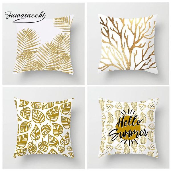 fuwatacchi rose gold plant printed cushion cover branch leaves pillow white decorative pillowcase for decor sofa chair cushion/decorative
fuwatacchi rose gold plant printed cushion cover branch leaves pillow white decorative pillowcase for decor sofa chair cushion/decorative
