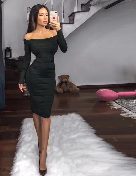 casual dresses green black red long sleeve slash neck knee length rayon bandage dress evening party cute, Black;gray
casual dresses green black red long sleeve slash neck knee length rayon bandage dress evening party cute, Black;gray