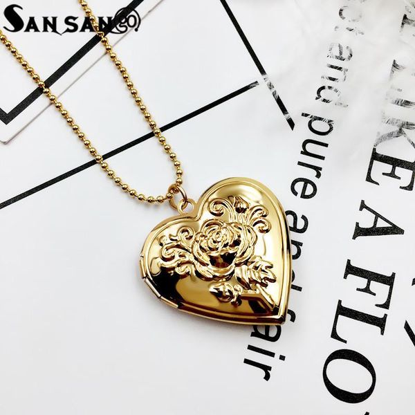 pendant necklaces flower pattern heart-shaped po frame necklace for women gold silver color openable locket jewelry
pendant necklaces flower pattern heart-shaped po frame necklace for women gold silver color openable locket jewelry