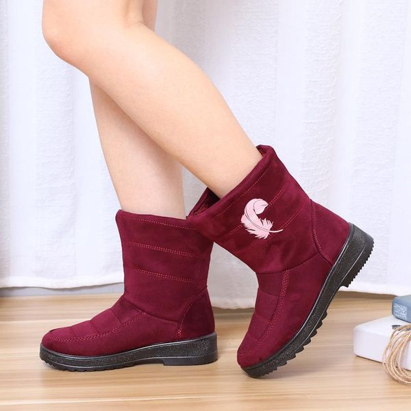 boots 2021 women's snow winter non-slip warm cotton shoes fashion middle tube middle-aged mother anti-ski d1352, Black
boots 2021 women's snow winter non-slip warm cotton shoes fashion middle tube middle-aged mother anti-ski d1352, Black