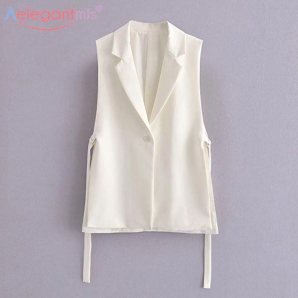 women's vests aelegantmis solid vest for women design office lady sleeveless female split elegant spring autumn casual waistcoa, Black;white
women's vests aelegantmis solid vest for women design office lady sleeveless female split elegant spring autumn casual waistcoa, Black;white