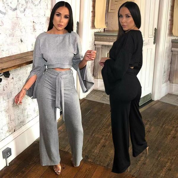 women's two piece pants 2021 european and american autumn winter solid color casual two-piece wide-leg with split cuffs, White
women's two piece pants 2021 european and american autumn winter solid color casual two-piece wide-leg with split cuffs, White