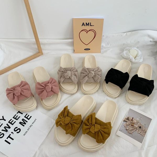 slippers butterfly-knot soft shoes woman 2021 platform luxury slides low pantofle comfort summer designer flat sweet rubber, Black
slippers butterfly-knot soft shoes woman 2021 platform luxury slides low pantofle comfort summer designer flat sweet rubber, Black