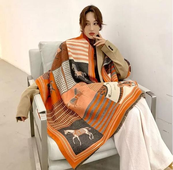 luxury cashmere scarf women winter warm shawls and wraps design horse print bufanda thick blanket scarves, Blue;gray
luxury cashmere scarf women winter warm shawls and wraps design horse print bufanda thick blanket scarves, Blue;gray