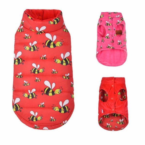 double side wear pet dog coat bee print winter puppy jacket outfit warm chihuahua padded clothes for small dogs apparel
double side wear pet dog coat bee print winter puppy jacket outfit warm chihuahua padded clothes for small dogs apparel