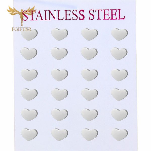 Stud Earrings FGifter Cute Small Earrings for Lovers Silver Color Love Heart Stud Earring Stainless Steel Jewelry Wholesale Lots Earring
Stud Earrings FGifter Cute Small Earrings for Lovers Silver Color Love Heart Stud Earring Stainless Steel Jewelry Wholesale Lots Earring