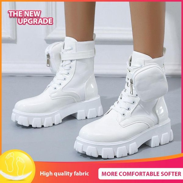boots ladies shoes ankle female autumn pocket design thick bottom round toe lace up british fashion plus size 2021, Black
boots ladies shoes ankle female autumn pocket design thick bottom round toe lace up british fashion plus size 2021, Black