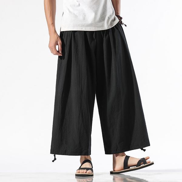 m-5xl elastic waist with drawstring 100% cotton wide leg pants plus size men streetwear summer baggy loose pants for men xxxxxl, Black
m-5xl elastic waist with drawstring 100% cotton wide leg pants plus size men streetwear summer baggy loose pants for men xxxxxl, Black