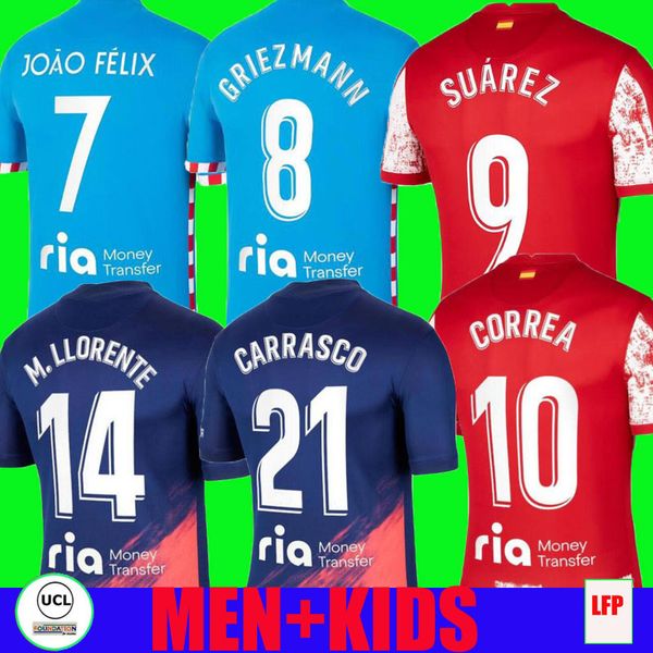 20 21 22 atletico madrid soccer jersey suarez joão félix 2021 2022 m. llorente correa koke camisetas de fútbol 75th j.m. giménez lemar carra, Black;yellow
20 21 22 atletico madrid soccer jersey suarez joão félix 2021 2022 m. llorente correa koke camisetas de fútbol 75th j.m. giménez lemar carra, Black;yellow
