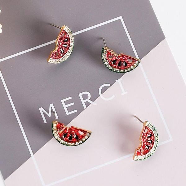 stud 2021 korean fashion watermelon fruit earrings sweet and cute mini strawberry for women wholesale, Golden;silver
stud 2021 korean fashion watermelon fruit earrings sweet and cute mini strawberry for women wholesale, Golden;silver
