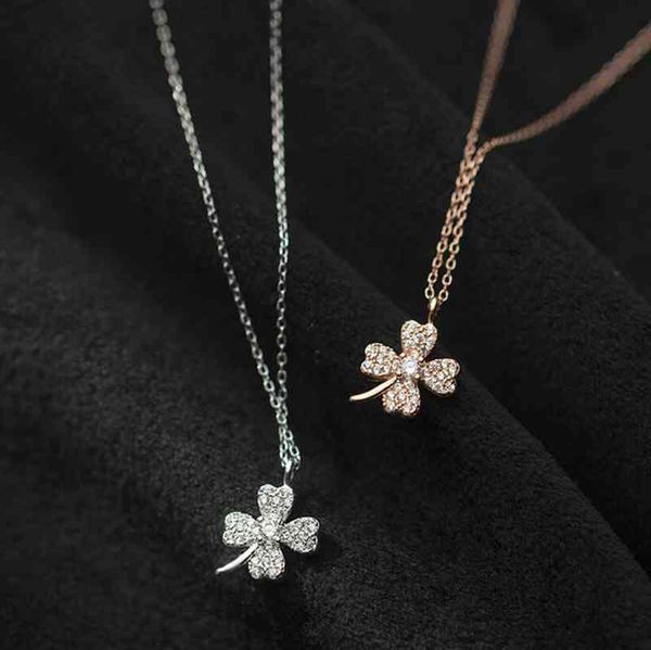 necklaces pure silver 925 girl clavicle rose gold accessories female exquisite zircon clover pendant necklace for women jewelry
necklaces pure silver 925 girl clavicle rose gold accessories female exquisite zircon clover pendant necklace for women jewelry