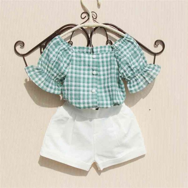 arrival girls summer blouses casual cotton kids plaid shirt toddler button down shirts ruffle clothes 8 to 12 14y 210622, White;black
arrival girls summer blouses casual cotton kids plaid shirt toddler button down shirts ruffle clothes 8 to 12 14y 210622, White;black
