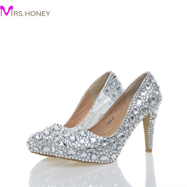 dress shoes dazzing 6cm middle heel handmade lady wedding bridal diamond woman spring evening prom party, Black
dress shoes dazzing 6cm middle heel handmade lady wedding bridal diamond woman spring evening prom party, Black