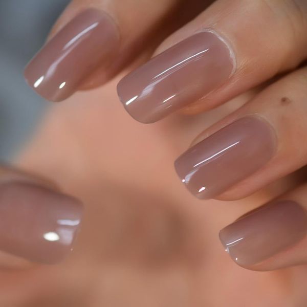 false nails 24pcs glossy fake medium length pink brown simple design press on acrylic gel shine full cover nail tips, Red;gold
false nails 24pcs glossy fake medium length pink brown simple design press on acrylic gel shine full cover nail tips, Red;gold