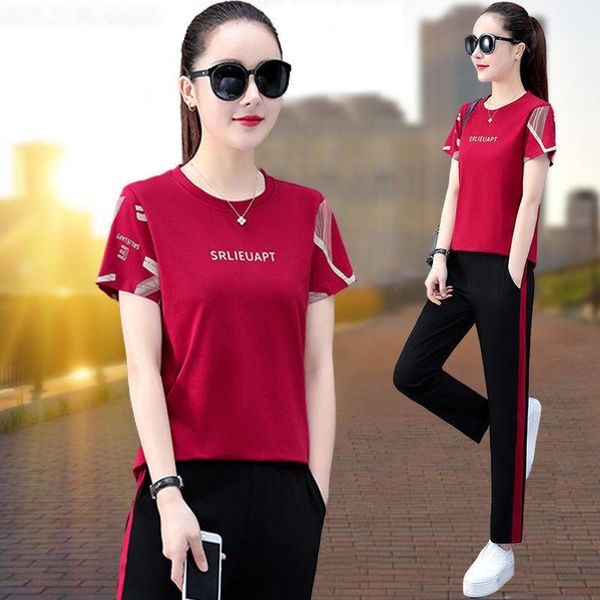 women's two piece pants summer 2021 set korean large size loose short sleeved round neck length suit women blue red black, White
women's two piece pants summer 2021 set korean large size loose short sleeved round neck length suit women blue red black, White