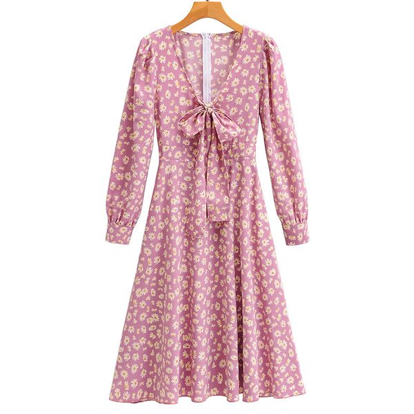 summer women dress deep v-neck printed female long sleeve bow dresses floral skirt a-line size l 210524, Black;gray
summer women dress deep v-neck printed female long sleeve bow dresses floral skirt a-line size l 210524, Black;gray