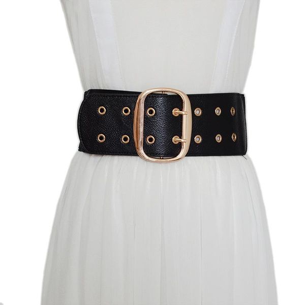 belts fashionable women's belt all-match decorative atmosphere punk perforated breathable waist seal with skirt coat, Black;brown
belts fashionable women's belt all-match decorative atmosphere punk perforated breathable waist seal with skirt coat, Black;brown