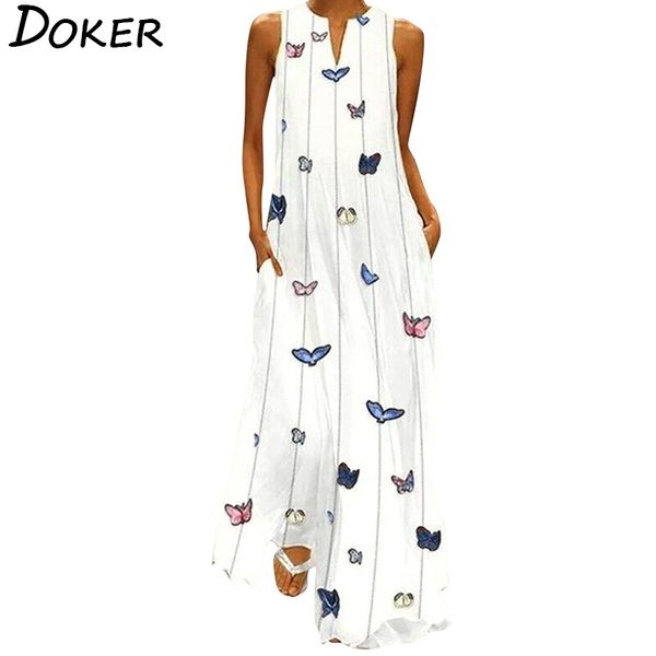summer plus size bohemian print maxi dress women daily casual sleeveless striped butterfly print loose beach dress with pocket 210423, Black;gray
summer plus size bohemian print maxi dress women daily casual sleeveless striped butterfly print loose beach dress with pocket 210423, Black;gray