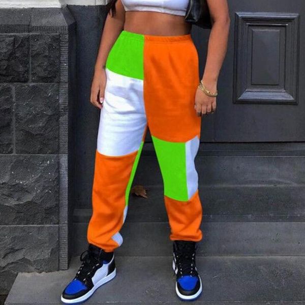 plus size s-4xl 2021 fashion mid waist patchwork sporty harem pants autumn korean women loose casual streetwear trousers hip hop women', Black;white
plus size s-4xl 2021 fashion mid waist patchwork sporty harem pants autumn korean women loose casual streetwear trousers hip hop women', Black;white