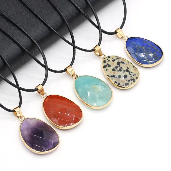 pendant necklaces natural stone lapis lazuli necklace simple egg shape tiger eyes stainless steel for jewelry gift women, Silver
pendant necklaces natural stone lapis lazuli necklace simple egg shape tiger eyes stainless steel for jewelry gift women, Silver