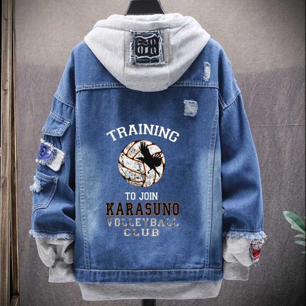 men's jackets training to join karasuno volleyball club denim jacket plus size men hoodie jean streetwear varsity jeans outerwear, Black;brown
men's jackets training to join karasuno volleyball club denim jacket plus size men hoodie jean streetwear varsity jeans outerwear, Black;brown