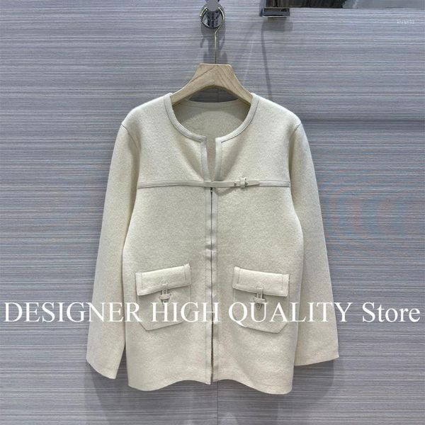 women's knits & tees quality fine yarn cashmere knit long cardigan jacket women o-neck sheepskin leather pocket zipper solid retro swea, White
women's knits & tees quality fine yarn cashmere knit long cardigan jacket women o-neck sheepskin leather pocket zipper solid retro swea, White