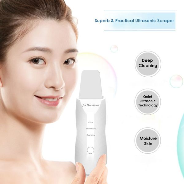 ultrasonic skin scrubber cleansing blackhead cavitation peeling shovel face massager beauty skin care instrument small portable
ultrasonic skin scrubber cleansing blackhead cavitation peeling shovel face massager beauty skin care instrument small portable