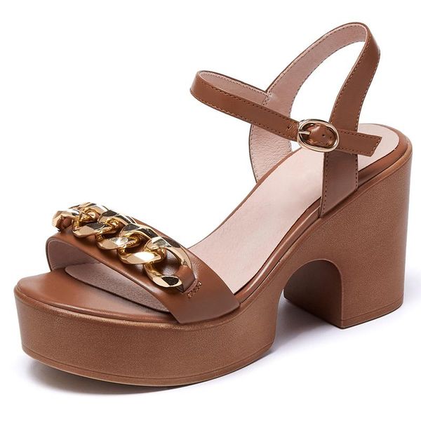 sandals fashion chain genuine leather high heels platform women summer casual shoes sandales femmes 2021 sandalias mujer, Black
sandals fashion chain genuine leather high heels platform women summer casual shoes sandales femmes 2021 sandalias mujer, Black