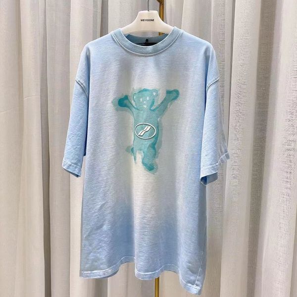 fashion t shirt welldone 2021ss early spring spray color old bear print girls loose round neck, White
fashion t shirt welldone 2021ss early spring spray color old bear print girls loose round neck, White