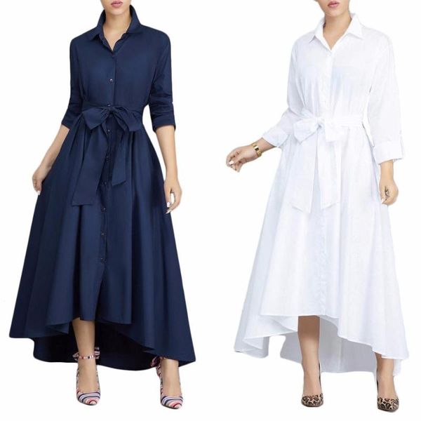 casual dresses autumn women white/blue long shirt dress turn down collar sleeve elastic waist maxi party office lady work wear, Black;gray
casual dresses autumn women white/blue long shirt dress turn down collar sleeve elastic waist maxi party office lady work wear, Black;gray