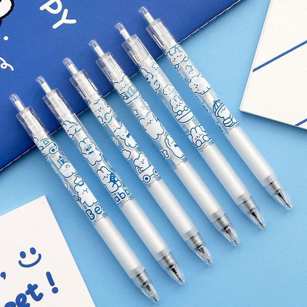gel pens 6pcs/lot 0.5mm black pen press type writing cream sketch kawaii school stationery supplies
gel pens 6pcs/lot 0.5mm black pen press type writing cream sketch kawaii school stationery supplies